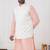  blue silk blend kurta jacket  set for men with embroidered work