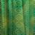 Women's green yellow bandhani print chiffon bandhej style saree with matching blouse