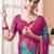Women's magenta bandhani print chiffon bandhej style saree with matching blouse