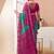 Women's magenta bandhani print chiffon bandhej style saree with matching blouse