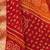 Women's maroon bandhani print chiffon bandhej style saree with matching blouse
