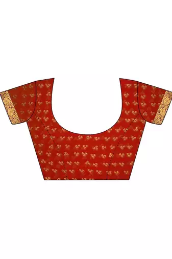 Women's maroon bandhani print chiffon bandhej style saree with matching blouse