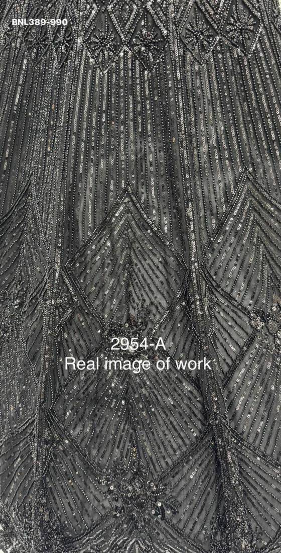 black net embroidered lehengas