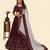 maroon georgette embroidered lehengas