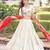 off-white silk embroidered lehengas