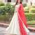 off-white silk embroidered lehengas