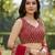 red georgette embroidered lehengas