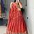 orange silk embroidered lehengas