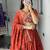 orange silk embroidered lehengas