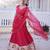 rani-pink silk plain lehengas