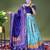 aqua-blue silk_blend printed lehengas