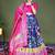 navy-blue silk_blend printed lehengas