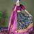 dark-green silk_blend printed lehengas