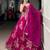 rani pink art silk embroidered Lehenga set