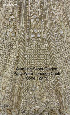 beige net embroidered lehenga set 2