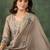 Women's Gorgeous Embroidery Work Vichitra SIlk Fabric Flared Anarkali Pant and Dupatta Set