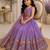 Kids Purple lehenga choli with dupata  embroidery work