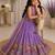 Kids Purple lehenga choli with dupata  embroidery work