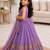 Kids Purple lehenga choli with dupata  embroidery work