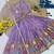 Kids Purple lehenga choli with dupata  embroidery work
