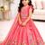 Kids Pink lehenga choli with dupata  embroidery work