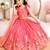 Kids Pink lehenga choli with dupata  embroidery work