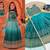 Kids teal-blue lehenga choli with dupata  embroidery work