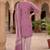 Pink printed cotton blend stitched bandhani  print salwar kurta dupatta for women
