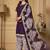 Purple printed cotton blend stitched geometric  print salwar kurta dupatta for women