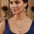 White cz stones silver plated jewellery set