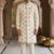 Cream butta embroidery indowestern for men | premium indowestern men's ethnic wear