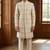Cream color mirror style embroidery indowestern for men | premium indowestern men's ethnic wear