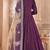Wine Taffeta Silk Semi Stich Butti Anarkali Suit