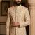 Golden color maroon touchup embroidery indowestern for men | premium indowestern men's ethnic wear