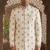 Cream butta embroidery indowestern for men | premium indowestern men's ethnic wear