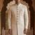 Cream color pitch touchup embroidery indowestern for men | premium indowestern men's ethnic wear