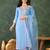 Women's Gorgeous Embroidery Work Viscose Silk Fabric Straight Kurta Pant and Dupatta Set