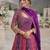 Rani pink georgette readymade anarkali suit with embroidery zarkan work (free size)
