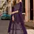 Violet faux georgette free size stitched plazzo suit with sequence work