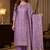 Banarasi cotton semi silk 3pcs unstiched dress material in lavender colour with zari booti work