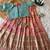 Girls skyblue silk crop choli with zari weaving work wedding lehenga set