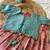 Girls skyblue silk crop choli with zari weaving work wedding lehenga set
