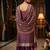 Banarasi cotton semi silk 3pcs unstiched dress material in wine colour with zari booti work