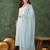 Women's Beautiful Thread Work Cotton Blend Fabric Straight Kurta Pant and Dupatta Set