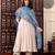 Women's Beautiful Solid Chanderi Silk Fabric Flared Anarkali Pant and Dupatta Set