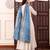 Women's Beautiful Solid Chanderi Silk Fabric Flared Anarkali Pant and Dupatta Set