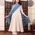 Women's Beautiful Solid Chanderi Silk Fabric Flared Anarkali Pant and Dupatta Set