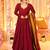 Women's Beautiful Printed Work Viscose Fabric Flared Anarkali Palazzo and Dupatta Set