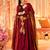 Women's Beautiful Printed Work Viscose Fabric Flared Anarkali Palazzo and Dupatta Set