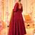 Women's Beautiful Printed Work Viscose Fabric Flared Anarkali Palazzo and Dupatta Set